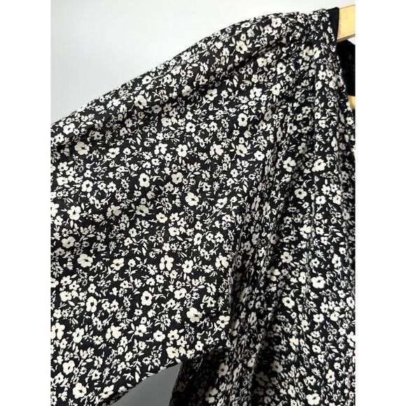 HATCH Women's Maternity Cotton Ditsy Floral Long Sleeve Jumpsuit Black Size 2 - Picture 5 of 16